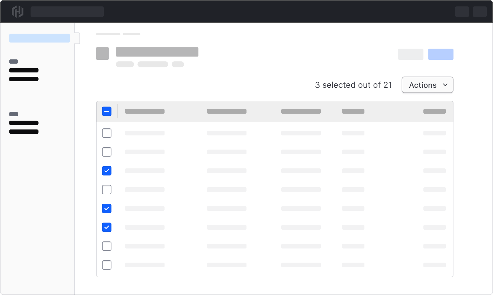 A basic multi-select example in context